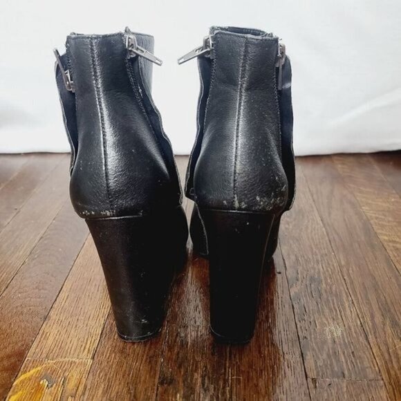 Steve Madden Janicee Black Double Zipper Ankle Boot 7.5 M - Picture 5 of 16